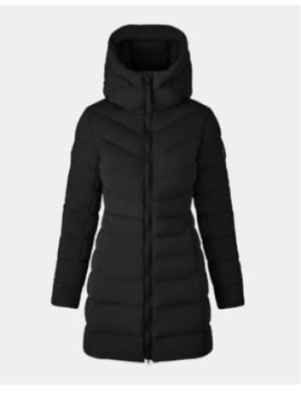 Canada Goose Women's Black Long Hooded Puffer Coat